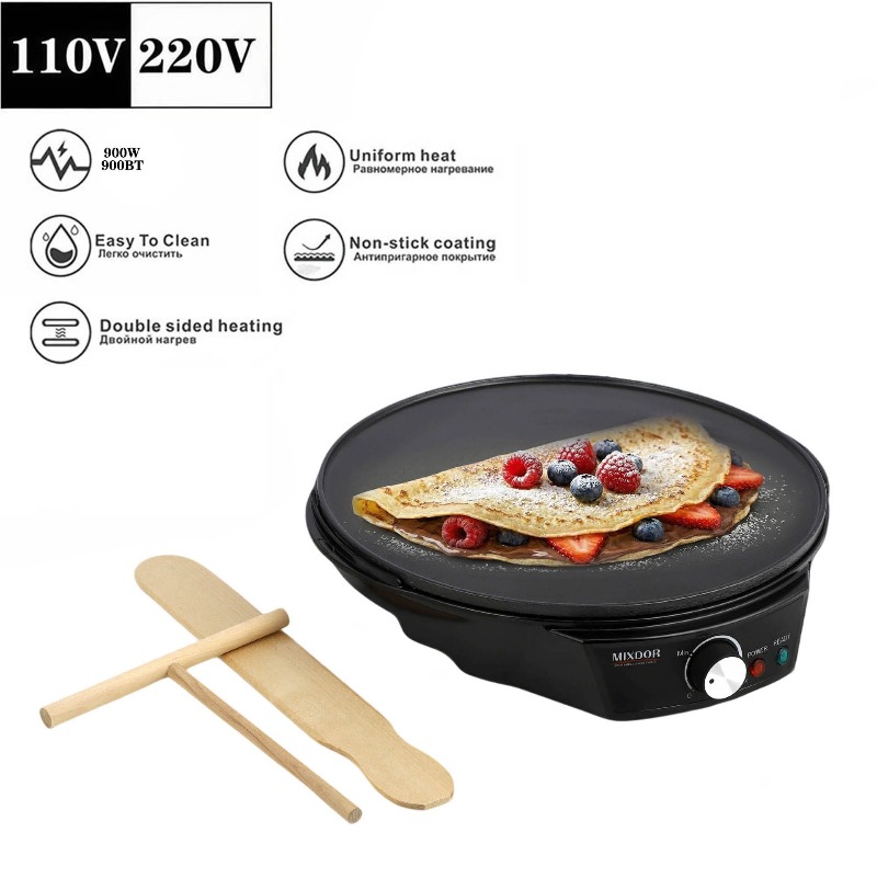 Crepe Maker Griddle - مقلاة كهربائية 110 فولت لصنع الكريب