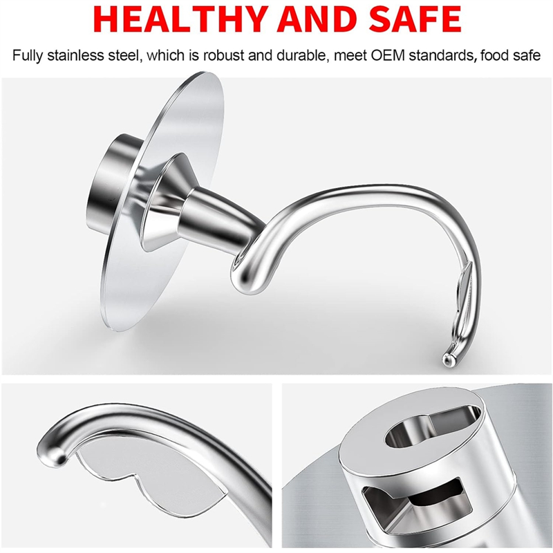 Commercial Kitchen Aid Mixer - خطاف عجين حلزوني من الفولاذ المقاوم