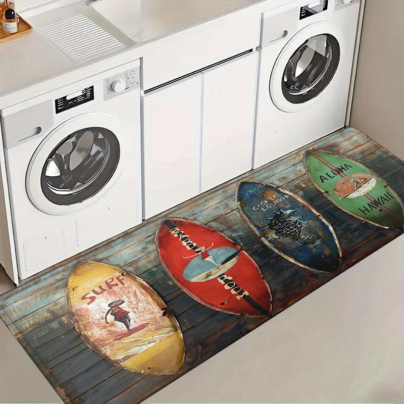 Commercial Kitchen Mats - سجادة ممر المطبخ بنمط لوح التزلج،