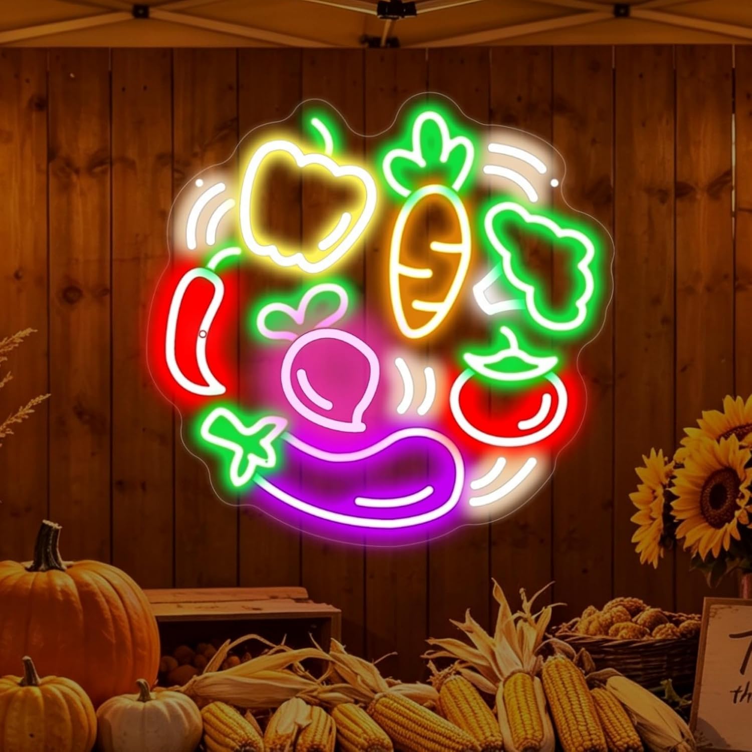 لافتة نيون LED على شكل خضروات، - مراجعة Commercial Kitchen Store وسعره