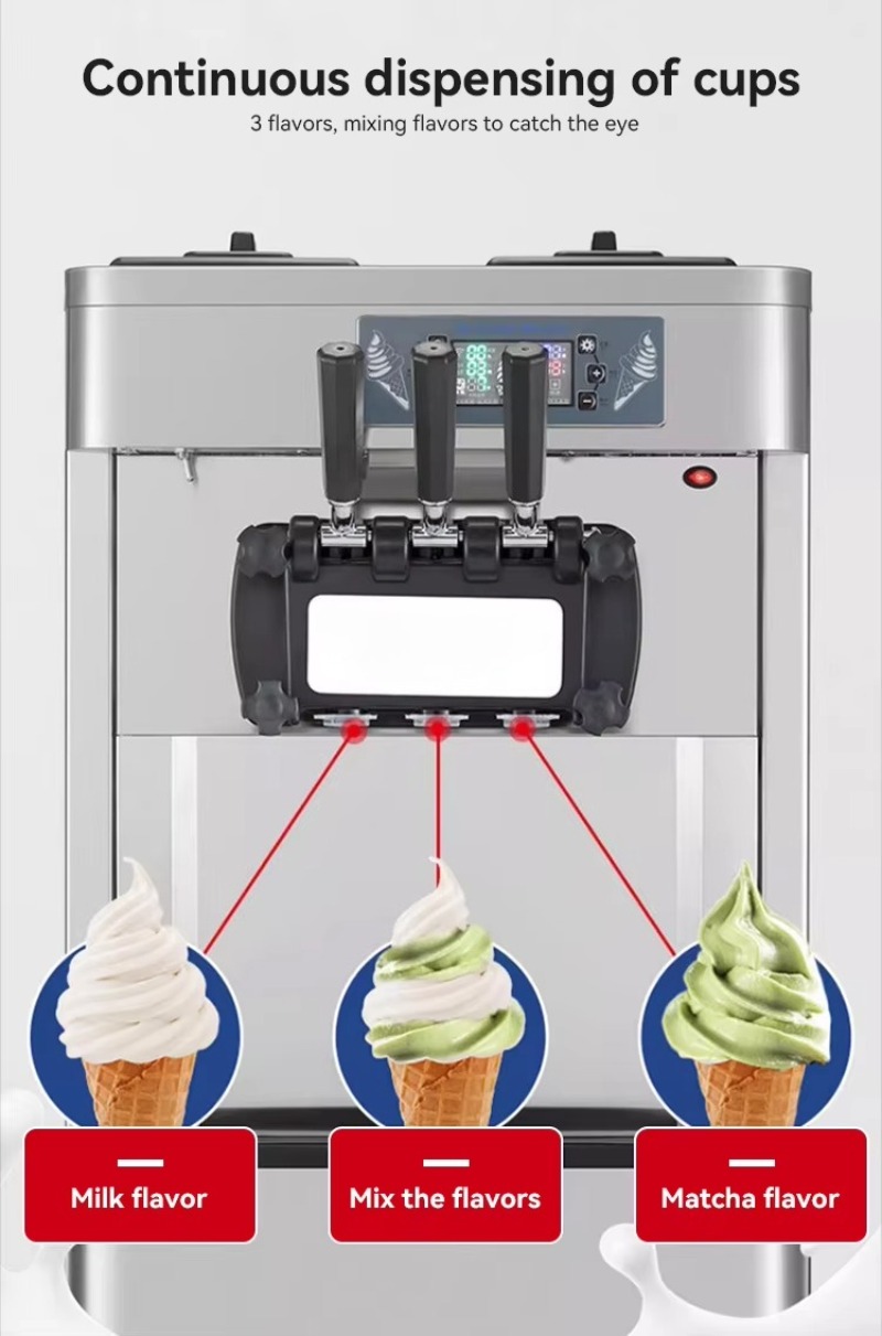 آلة صنع الآيس كريم التجارية ال - مراجعة Soft Serve Ice Cream Machine وسعره