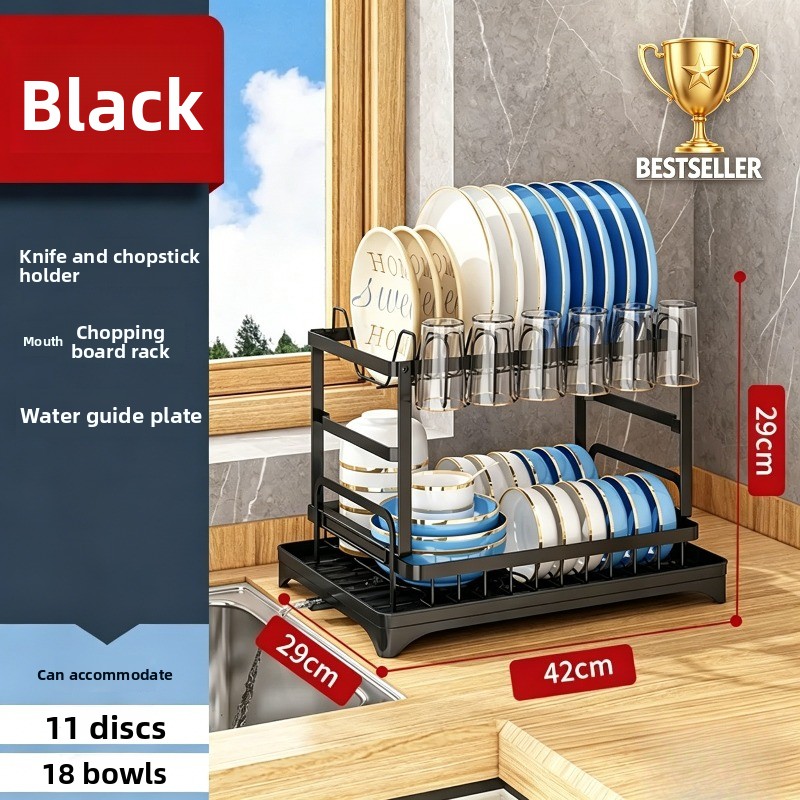 رف تجفيف الأطباق ذو طبقتين وسع - مراجعة Commercial Kitchen Floor Drain وسعره