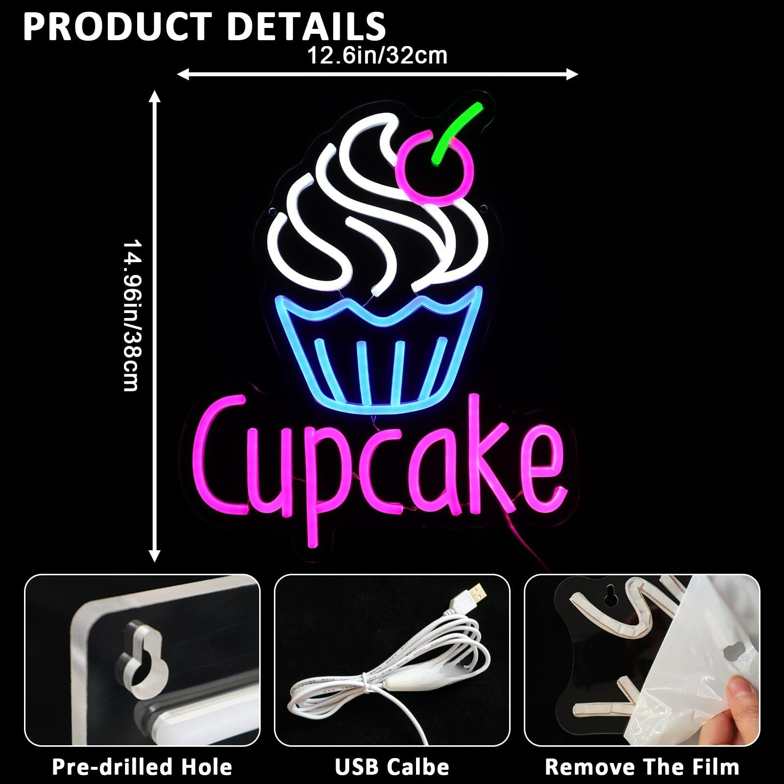 علامة نيون للكب كيك لتزيين الح - مراجعة Commercial Kitchen Store وسعره