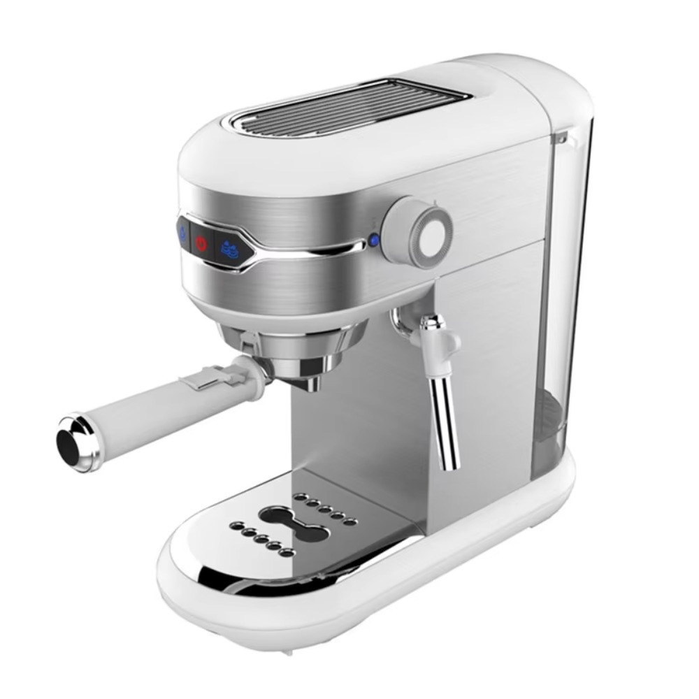 آلة قهوة كهربائية تجارية بضغط  - مراجعة Commercial Espresso Machine وسعره