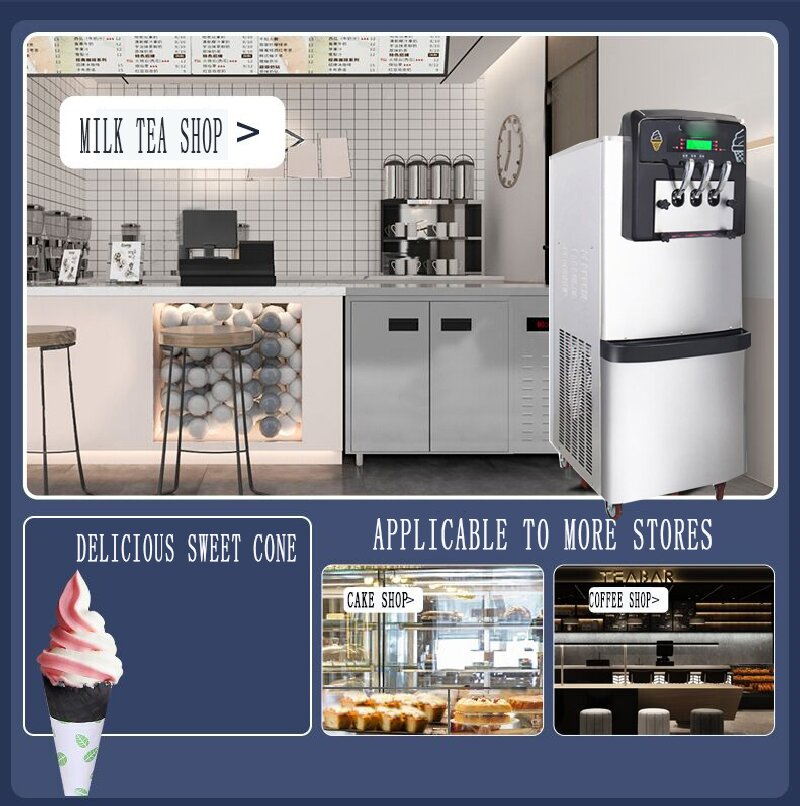 آلة صنع أكواب الآيس كريم، آلة  - مراجعة Soft Serve Ice Cream Machine وسعره