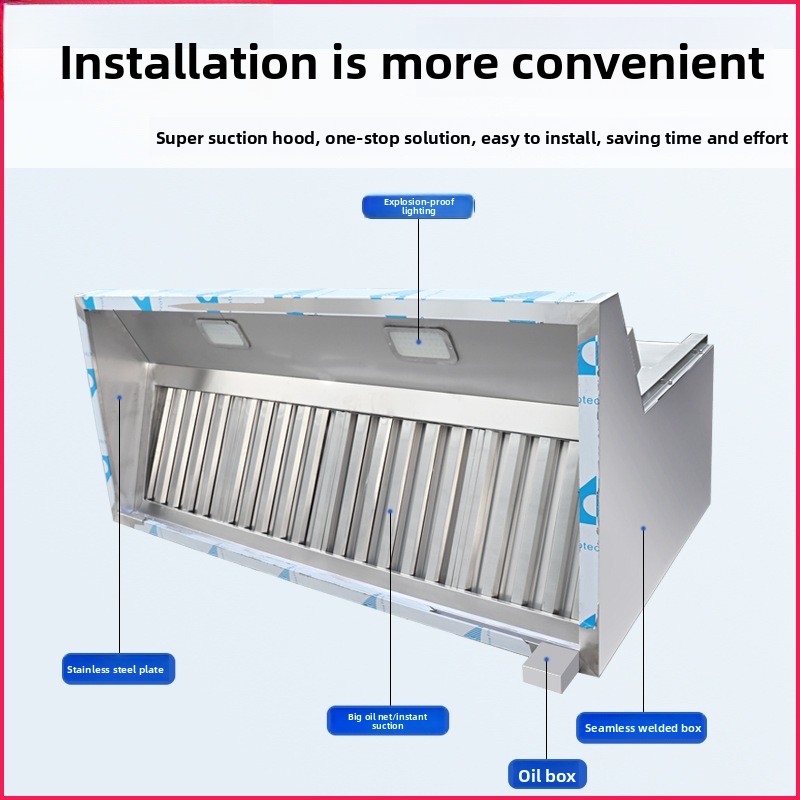 شفاط مطبخ تجاري من الفولاذ الم - مراجعة Commercial Kitchen Installation وسعره