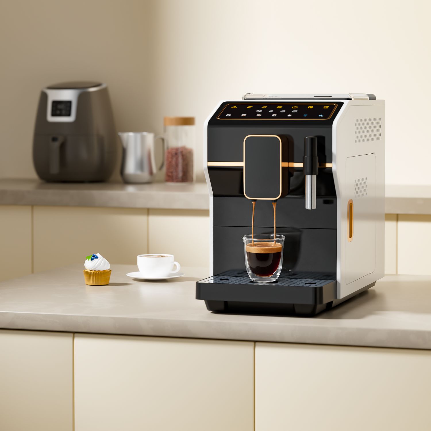 ماكينة قهوة محمولة فائقة الأدا - مراجعة Commercial Espresso Machine وسعره