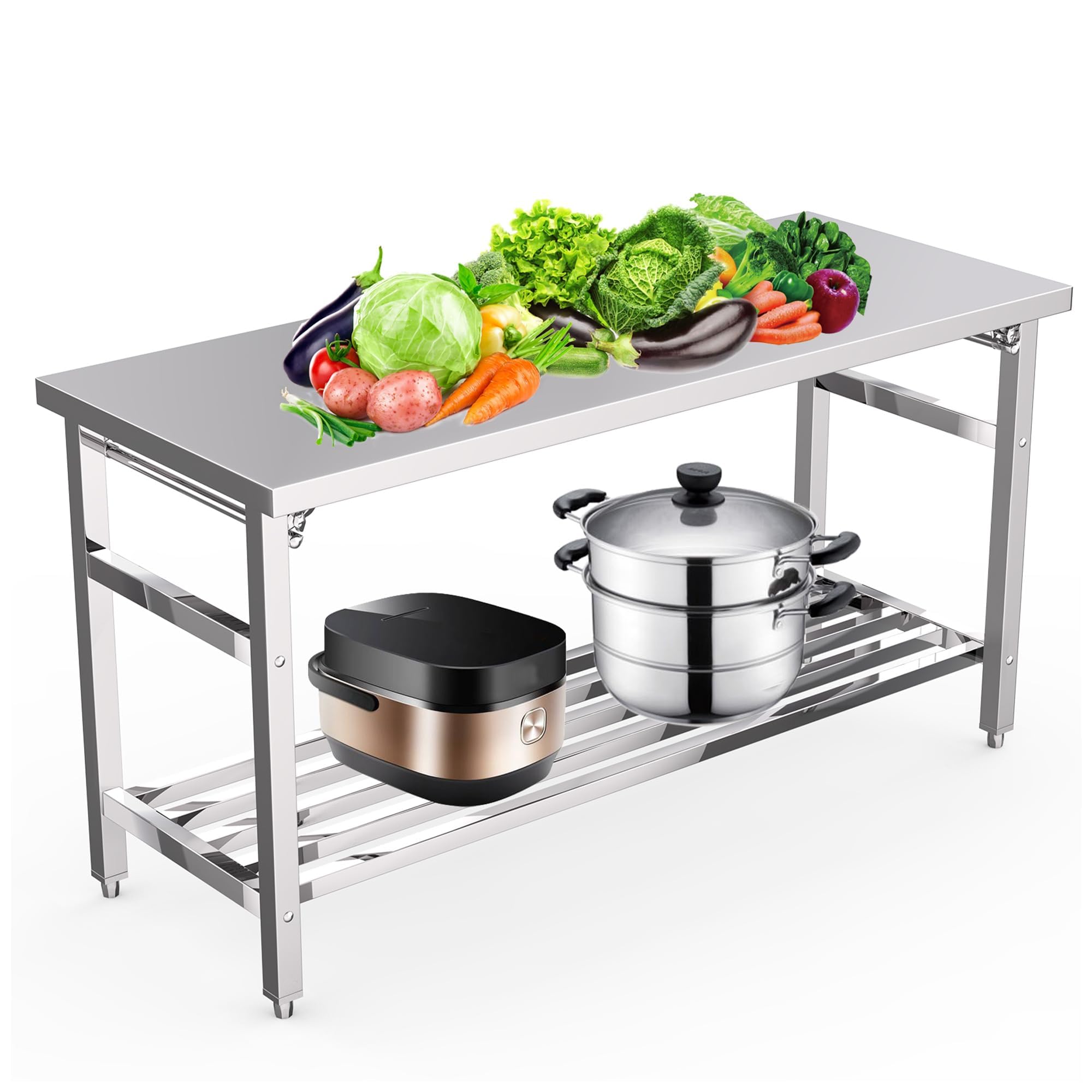 طاولة تحضير قابلة للطي من الفو - مراجعة Commercial Kitchen Table وسعره