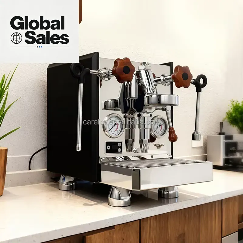 ماكينة قهوة اسبريسو احترافية ي - مراجعة Commercial Espresso Machine وسعره