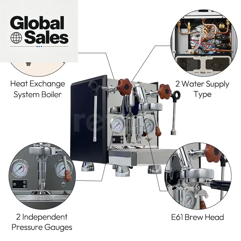 ماكينة قهوة اسبريسو احترافية ي - مراجعة Commercial Espresso Machine وسعره