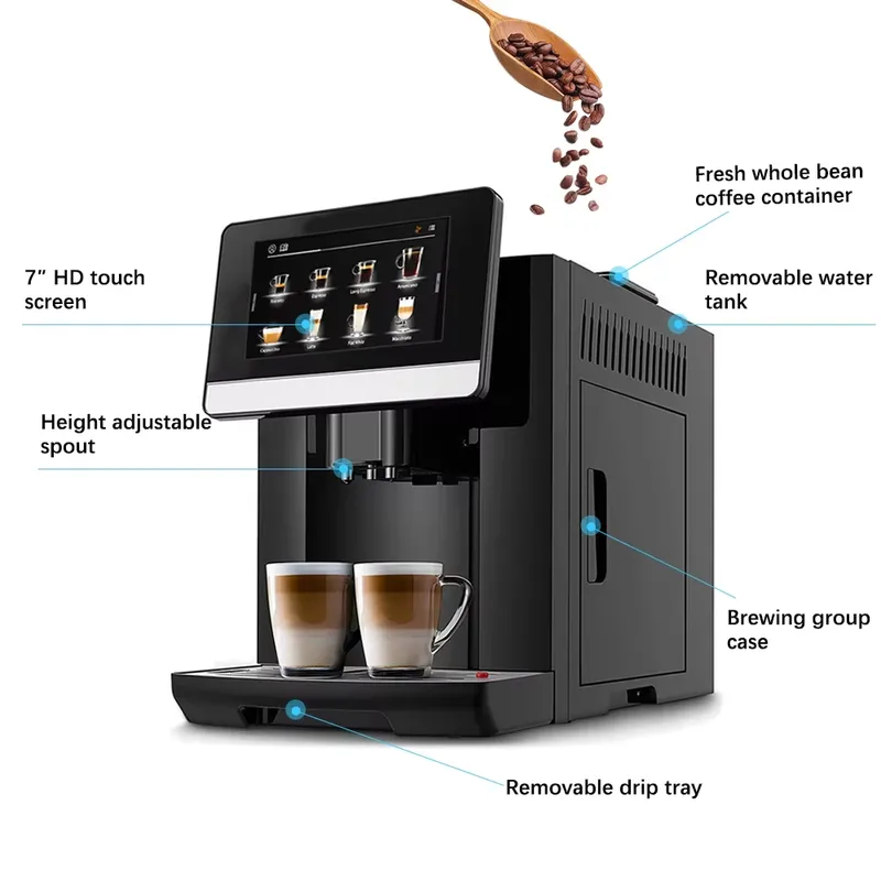 ماكينة قهوة إسبريسو تجارية أوت - مراجعة Commercial Espresso Machine وسعره