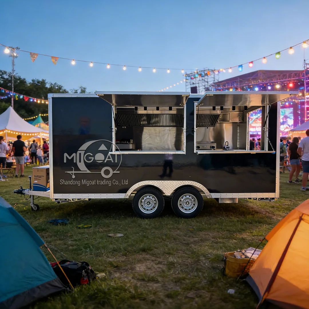 عربة طعام متنقلة خارجية متعددة - مراجعة Commercial Kitchen Vendor وسعره