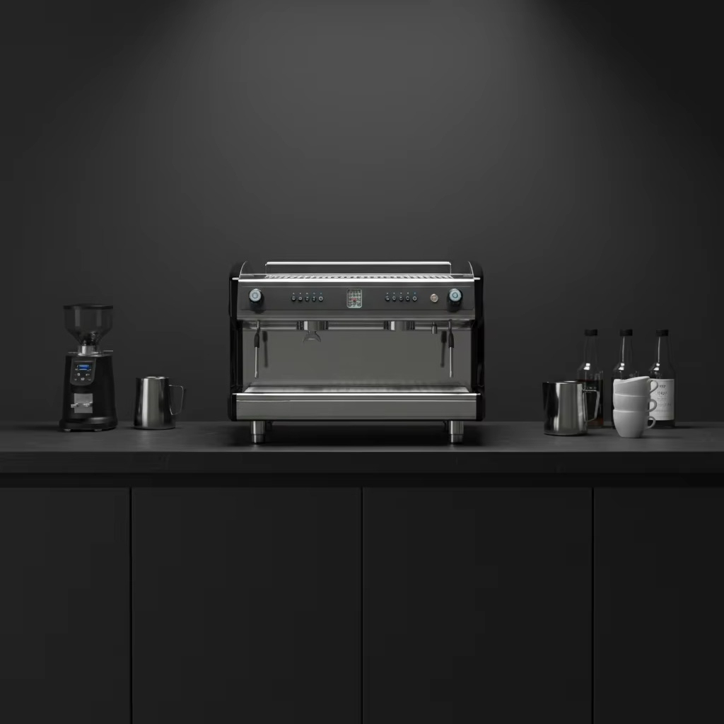 ماكينة قهوة إسبريسو احترافية ش - مراجعة Commercial Espresso Machine وسعره