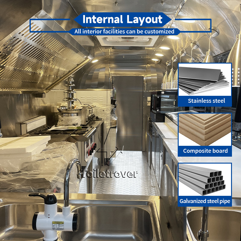 عربة طعام تجارية مجهزة بالكامل - مراجعة Commercial Kitchen Vendor وسعره
