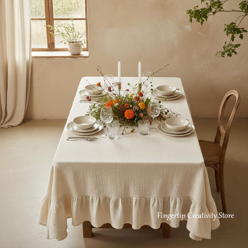 مفرش طاولة من الموسلين المكشكش - مراجعة Commercial Kitchen Table وسعره