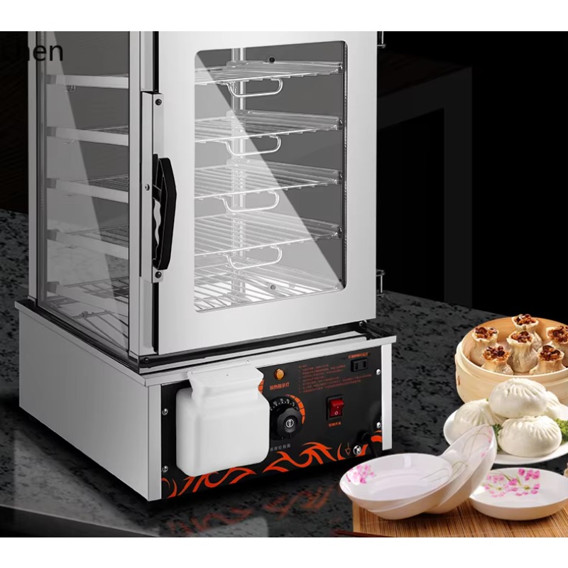 جهاز تسخين وعرض كهربائي زجاجي  - مراجعة Commercial Steamer Cabinet وسعره