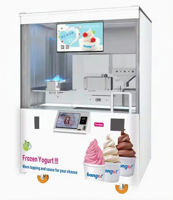 ماكينة بيع آيس كريم ناعم مخصصة - مراجعة Soft Serve Ice Cream Machine وسعره
